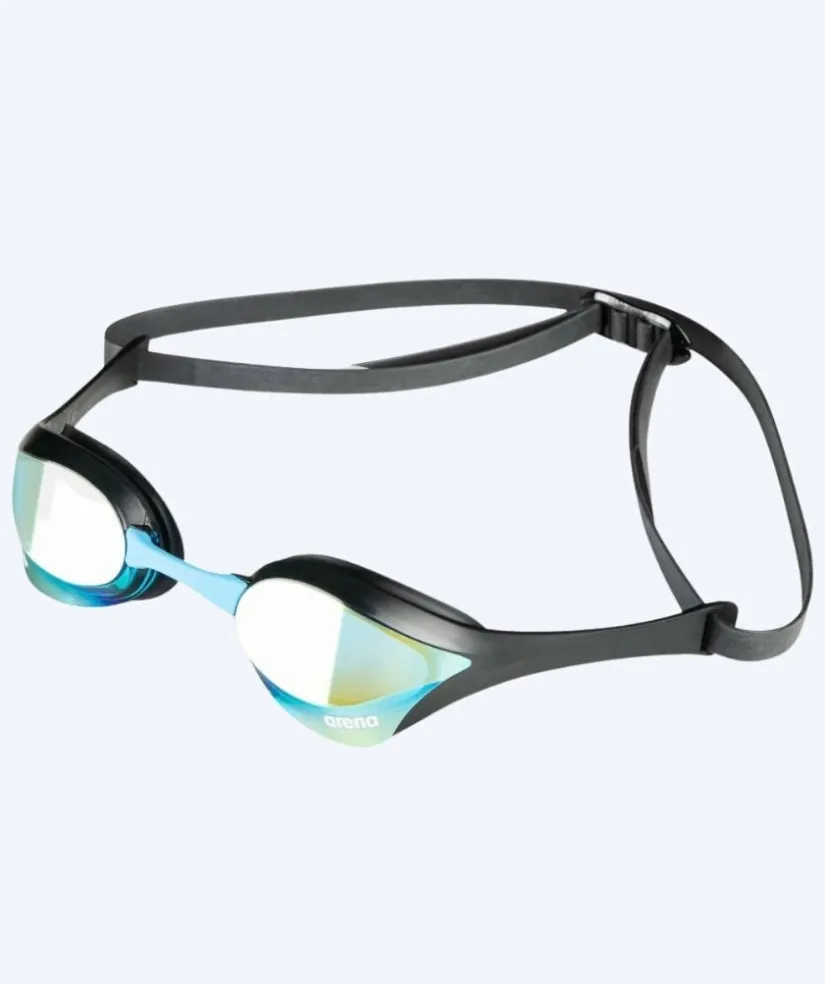 Clearance Arena Elite svømmebriller - Cobra Ultra SWIPE Mirror - Sort/blå