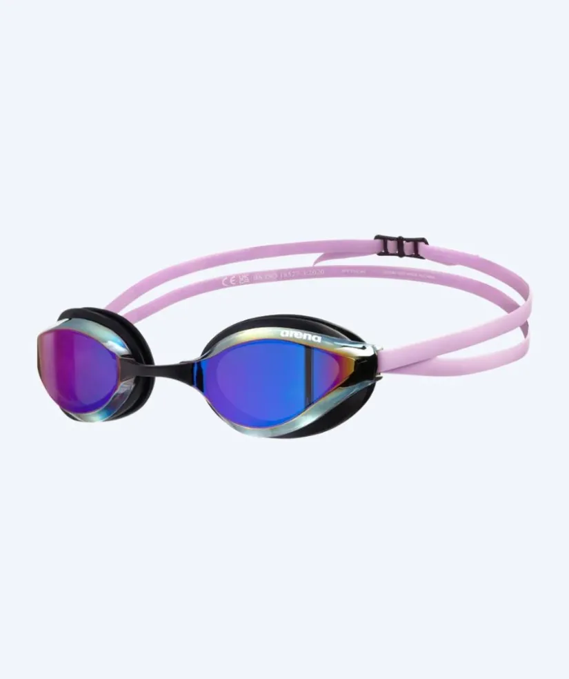 Sale Arena Elite svømmebriller - Python - Pink/lilla (Mirror linse)