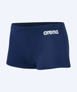 Sale Arena firkantede badebukser til drenge - Solid - Mørkeblå