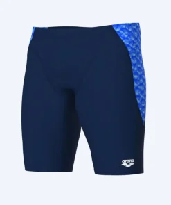 Discount Arena lange badebukser til mænd - Monogram - Mørkeblå/blå