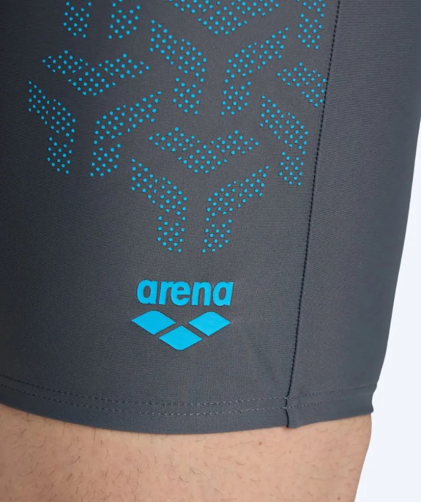 New Arena lange badebukser til mænd - Kikko V - Mørkegrå/blå