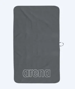 Best Arena microfiber håndklæde - Smart Plus Pool - Grå/hvid