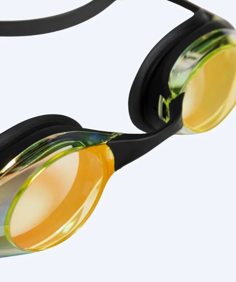 Clearance Arena svømmebriller - Cobra SWIPE Mirror - Sort/gul