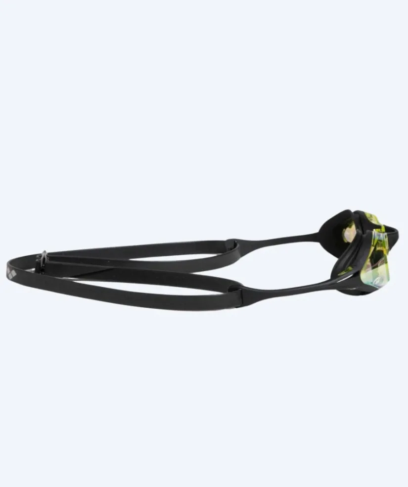 Clearance Arena svømmebriller - Cobra SWIPE Mirror - Sort/gul