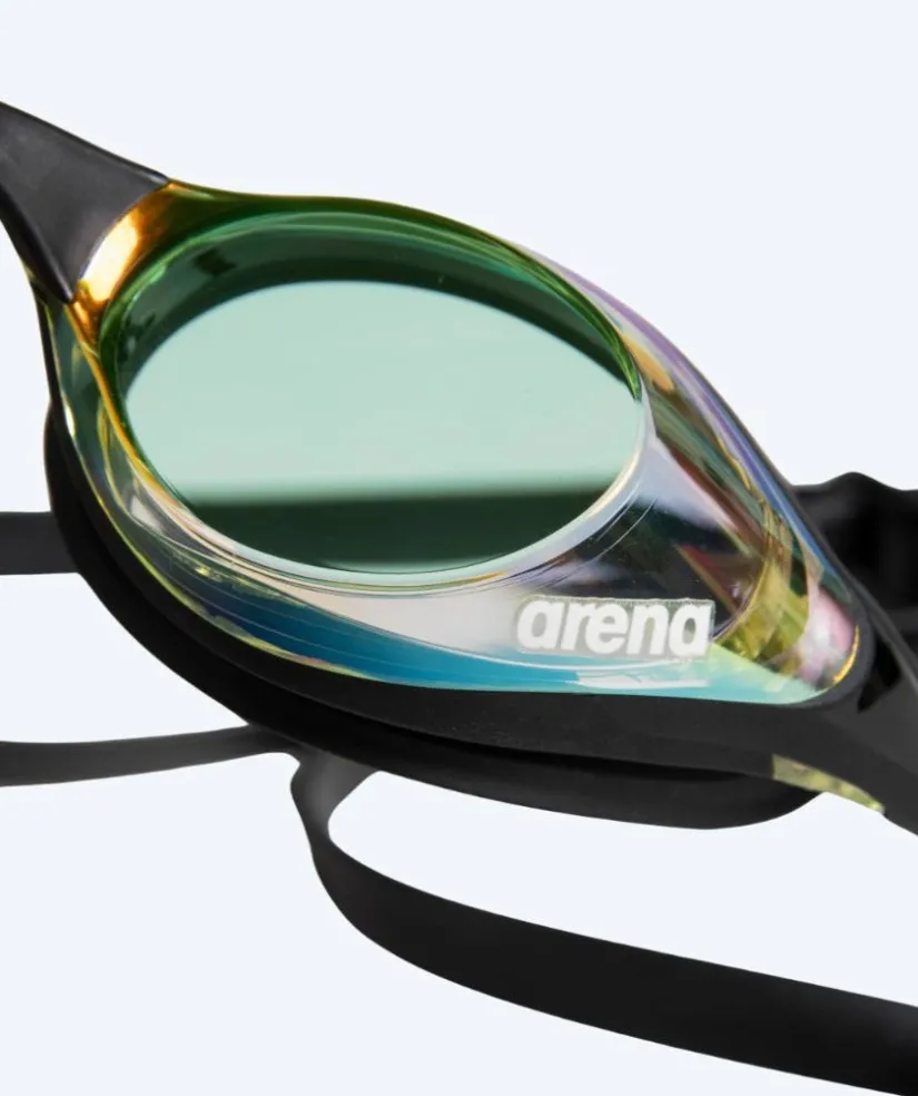 Clearance Arena svømmebriller - Cobra SWIPE Mirror - Sort/gul