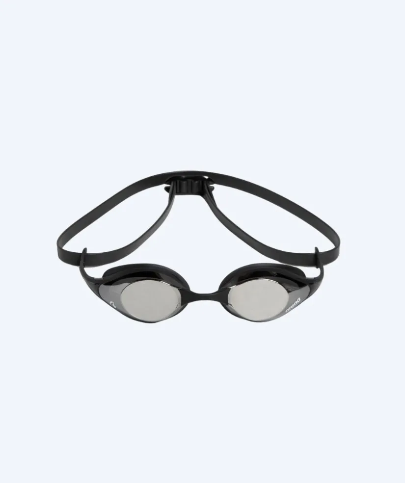 Discount Arena svømmebriller - Cobra SWIPE Mirror - Sort/sølv