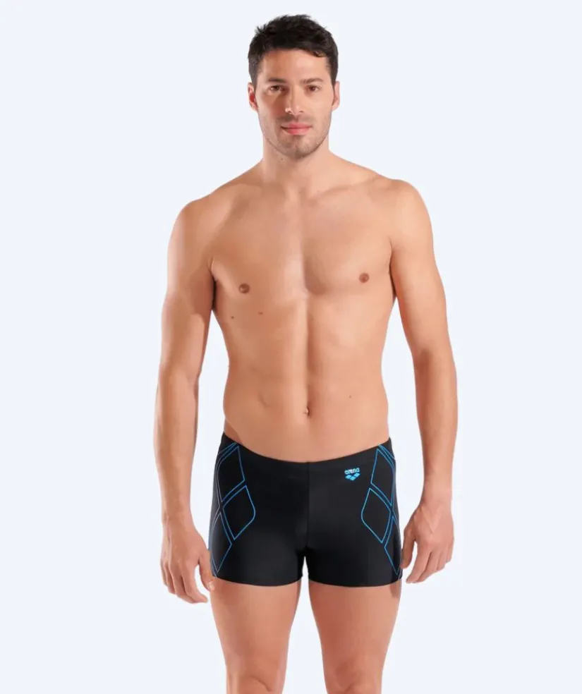Discount Arena trunks til mænd - Graphic - Sort/lyseblå