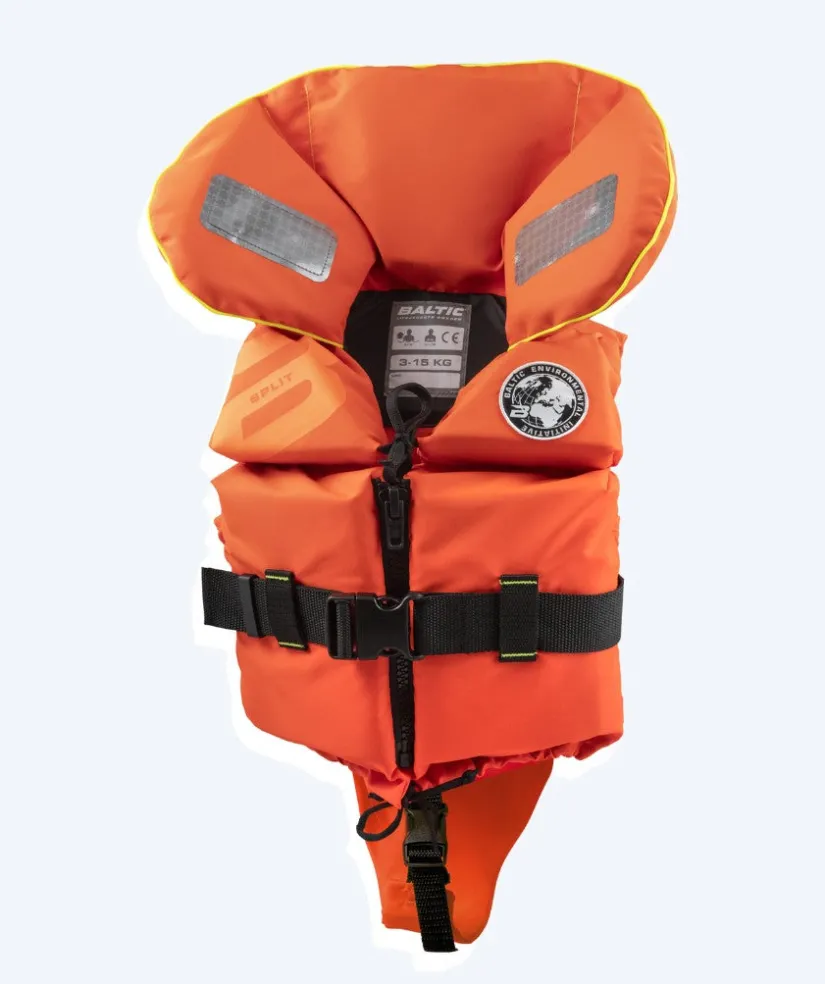 New Baltic redningsvest til børn - Split Front E.I - Orange