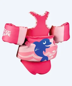 Hot Beco flyde-sæt (bælte og badevinger) til børn (2-6) - Sealife - Pink
