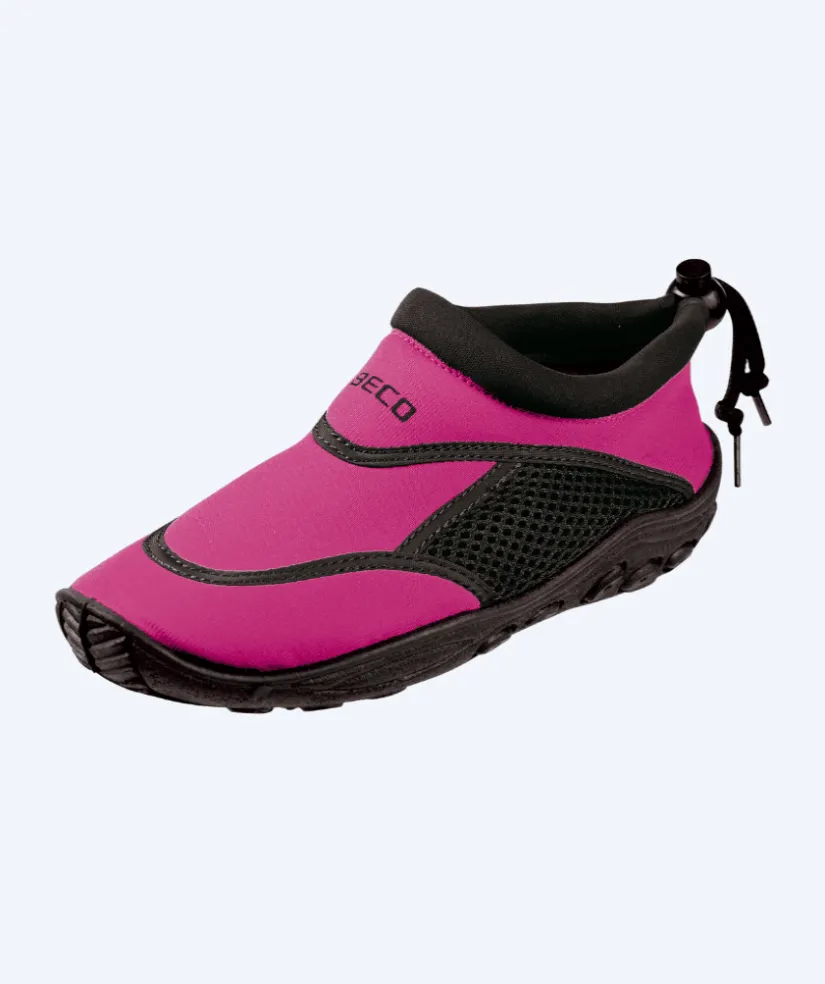Outlet Beco neopren badesko til børn - Pink/sort