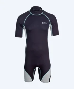 Hot Beco neopren våddragt til mænd - Neoprene Shorty - Sort/grå