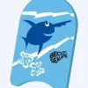 Hot Beco svømmebræt til børn (0-6) - Sealife - Blå