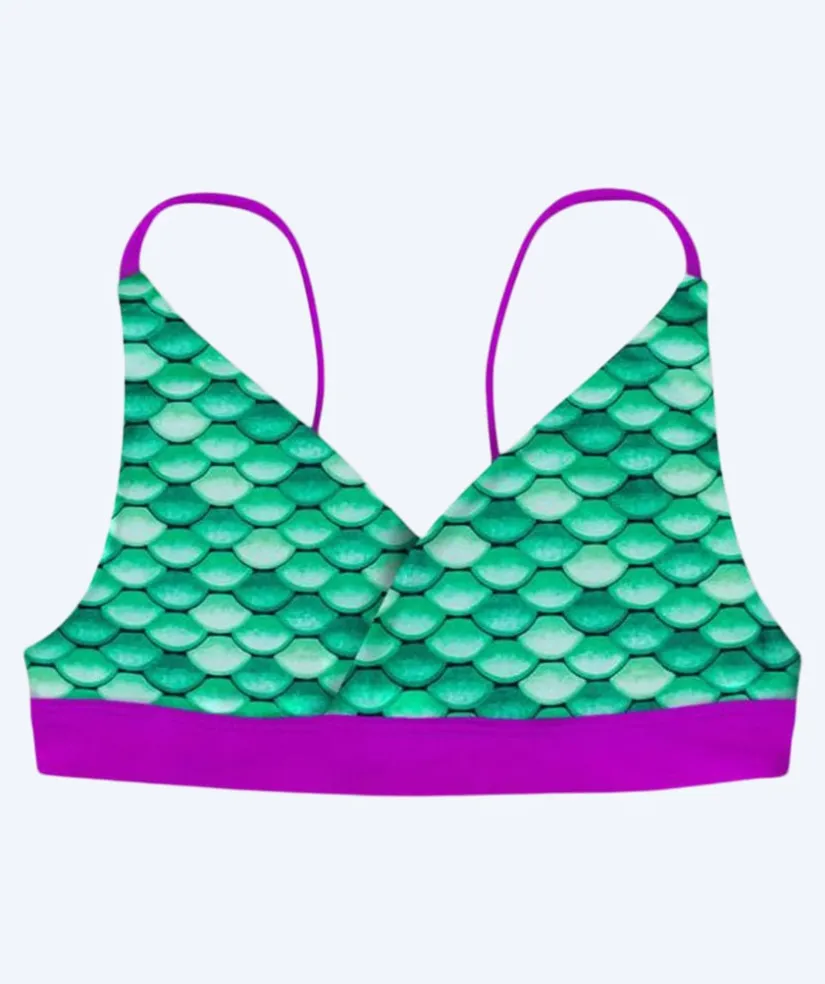 Online Fin Fun havfrue bikini top til piger - Celtic Green