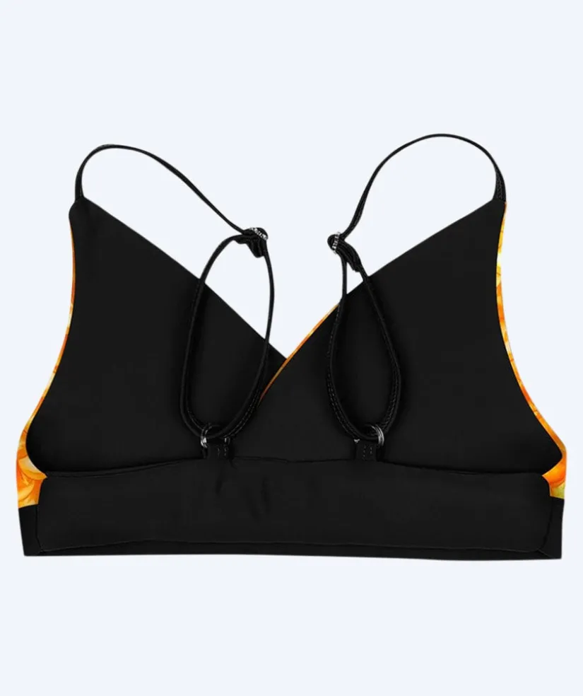 Discount Fin Fun havfrue bikini top til piger uden flæser - Tropical Sunrise