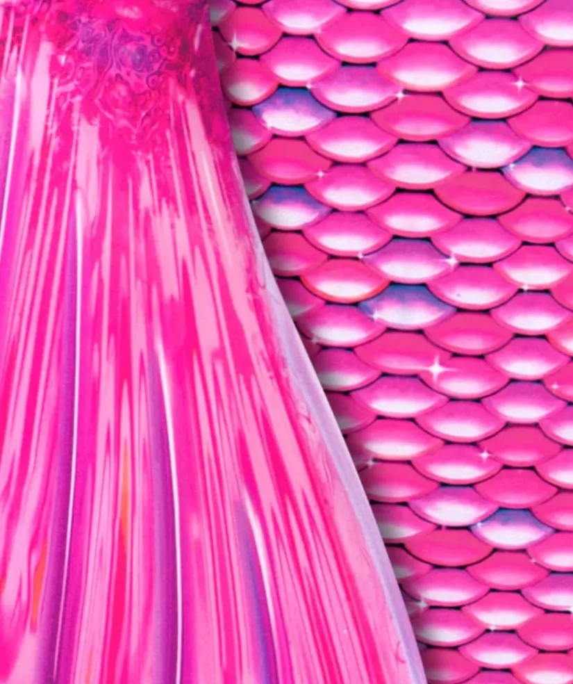 Discount Fin Fun havfruehale til børn - Sæt - Malibu Pink (Lyserød)