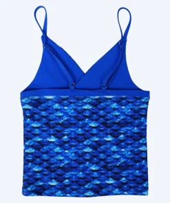 Hot Fin Fun tankini top til piger - Arctic Blue