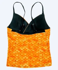 Hot Fin Fun tankini top til piger - Tropical Sunrise