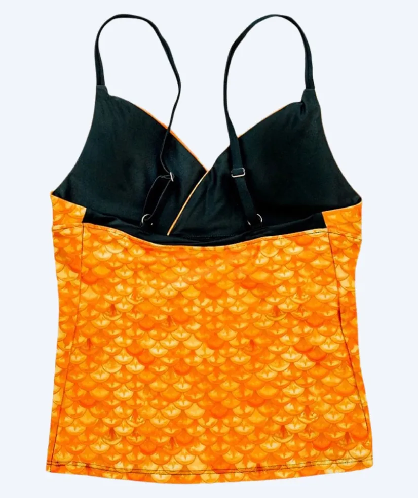 Hot Fin Fun tankini top til piger - Tropical Sunrise