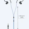 Best H2O Audio H2OAudio vandtætte høretelefoner - Surge S Plus - lang snor - Blå