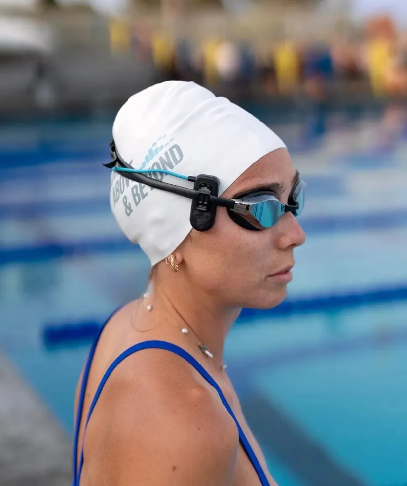 Outlet H2O Audio H2OAudio vandtætte høretelefoner - Sonar 2 Pro - Sort/blå