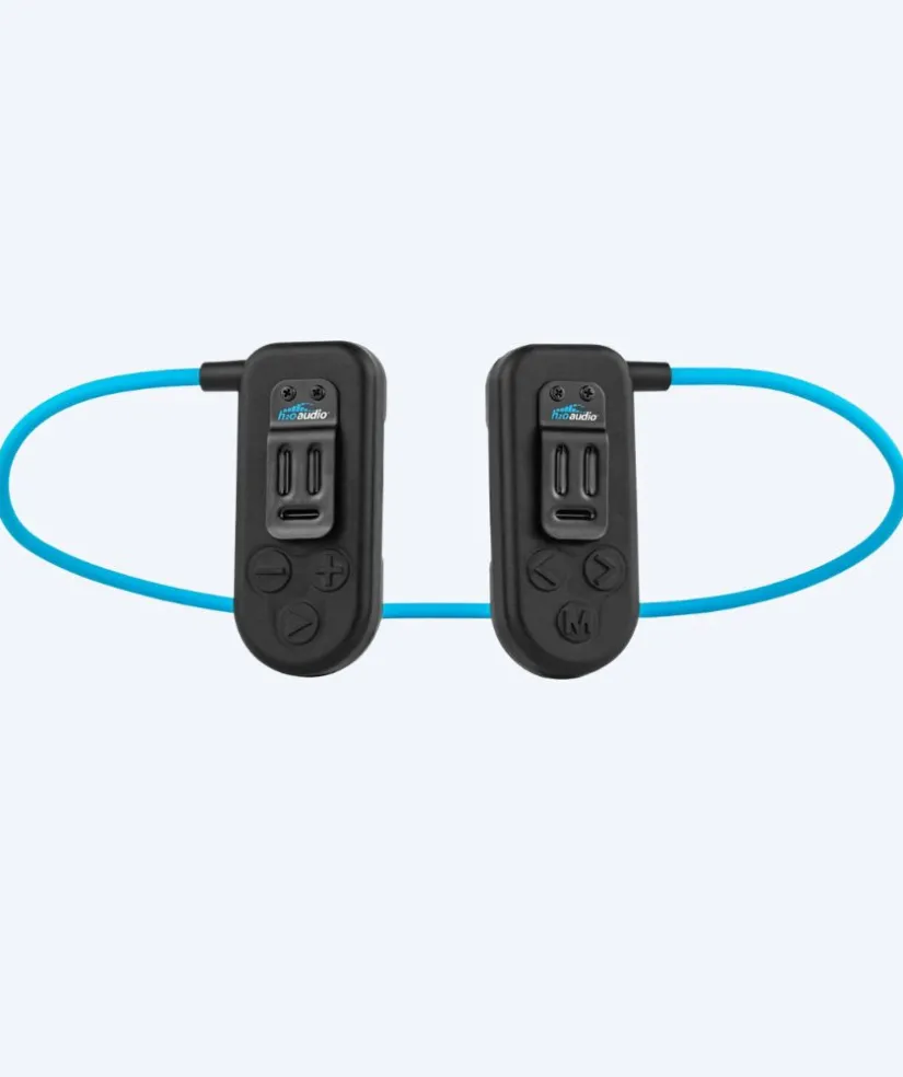Outlet H2O Audio H2OAudio vandtætte høretelefoner - Sonar 2 Pro - Sort/blå