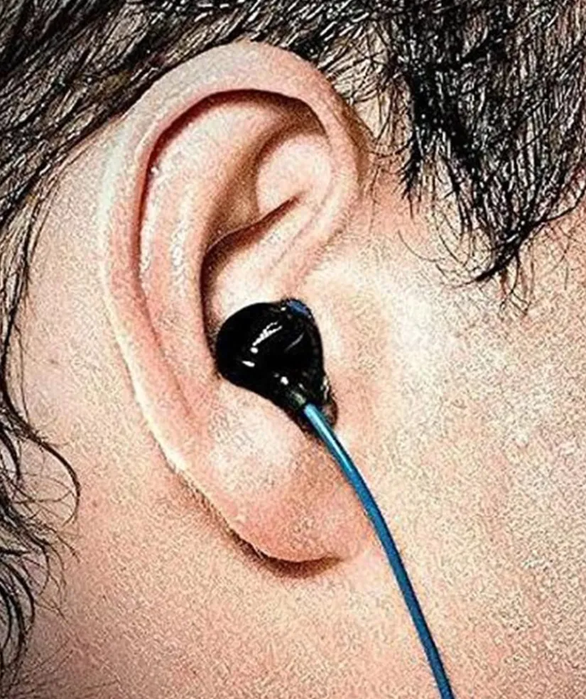 Outlet H2O Audio H2OAudio vandtætte høretelefoner - Surge S Plus - kort snor - Blå