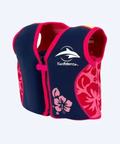 Discount Konfidence svømmevest til børn (2-12) - Original - Mørkeblå/pink