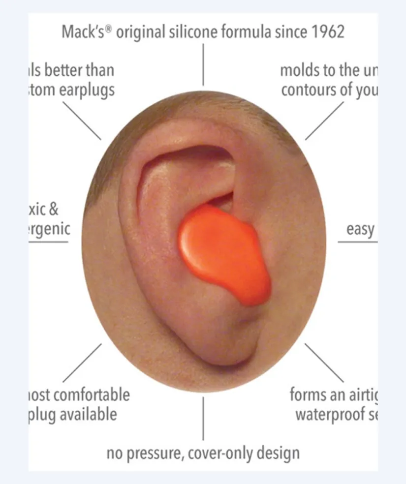 Macks Earplugs Mack´s ørepropper til børn 6 par - Orange