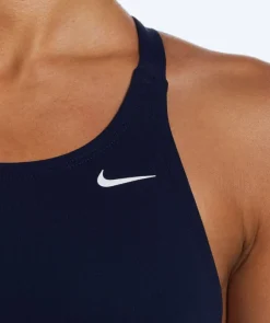 Nike badedragt til damer - Hydrastrong Fastback - Mørkeblå