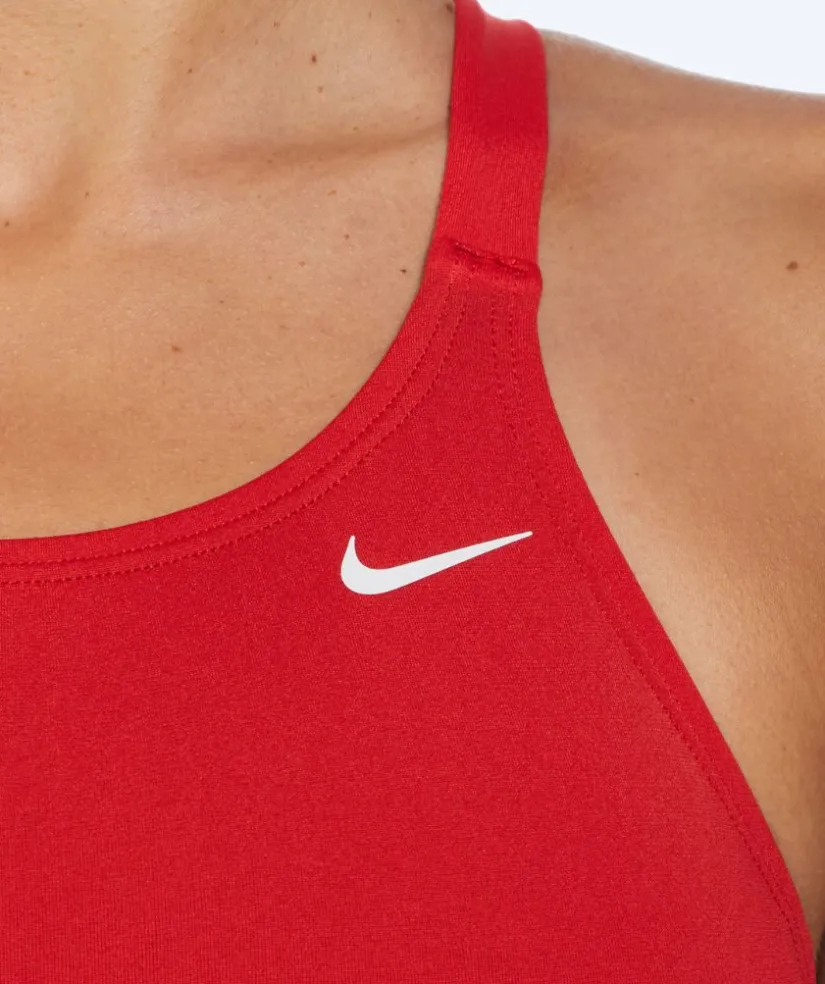 Best Nike badedragt til damer - Hydrastrong Fastback - Rød