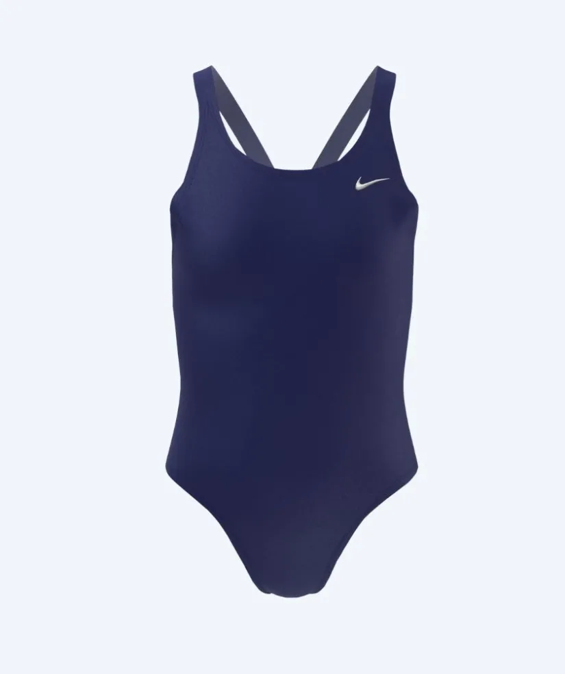 Hot Nike badedragt til piger - Hydrastrong Fastback - Mørkeblå
