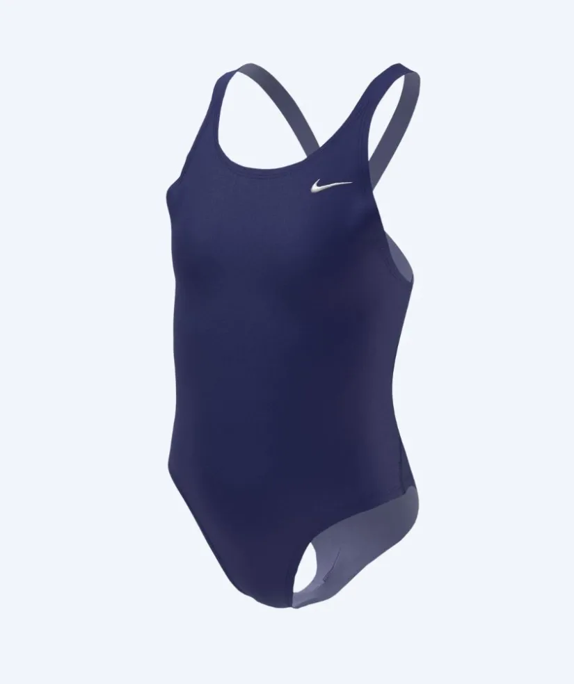 Hot Nike badedragt til piger - Hydrastrong Fastback - Mørkeblå