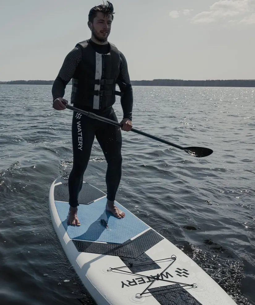 New Watery Pakketilbud: 4x Global oppustelig SUP PaddleBoard 10'6