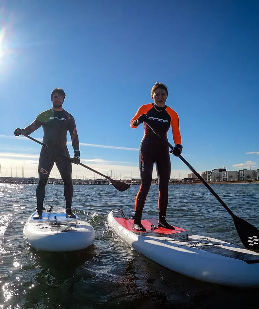 New Watery Pakketilbud: 4x Global oppustelig SUP PaddleBoard 10'6
