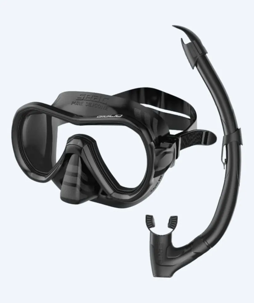 Discount SEAC Combo snorkelsæt til voksne - Giglio - Sort