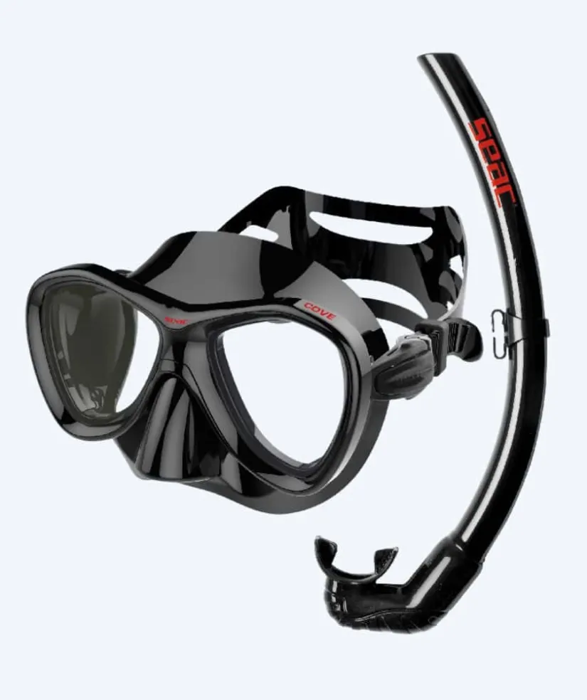 New SEAC Combo snorkelsæt til voksne - Cove - Sort