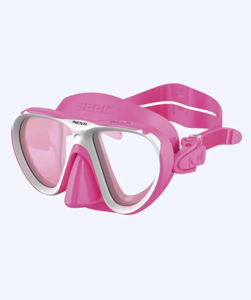 Best SEAC dykkermaske til børn (4-8) - Bella - Pink/hvid