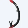 New SEAC semi-dry snorkel til voksne - Reverse - Sort/rød