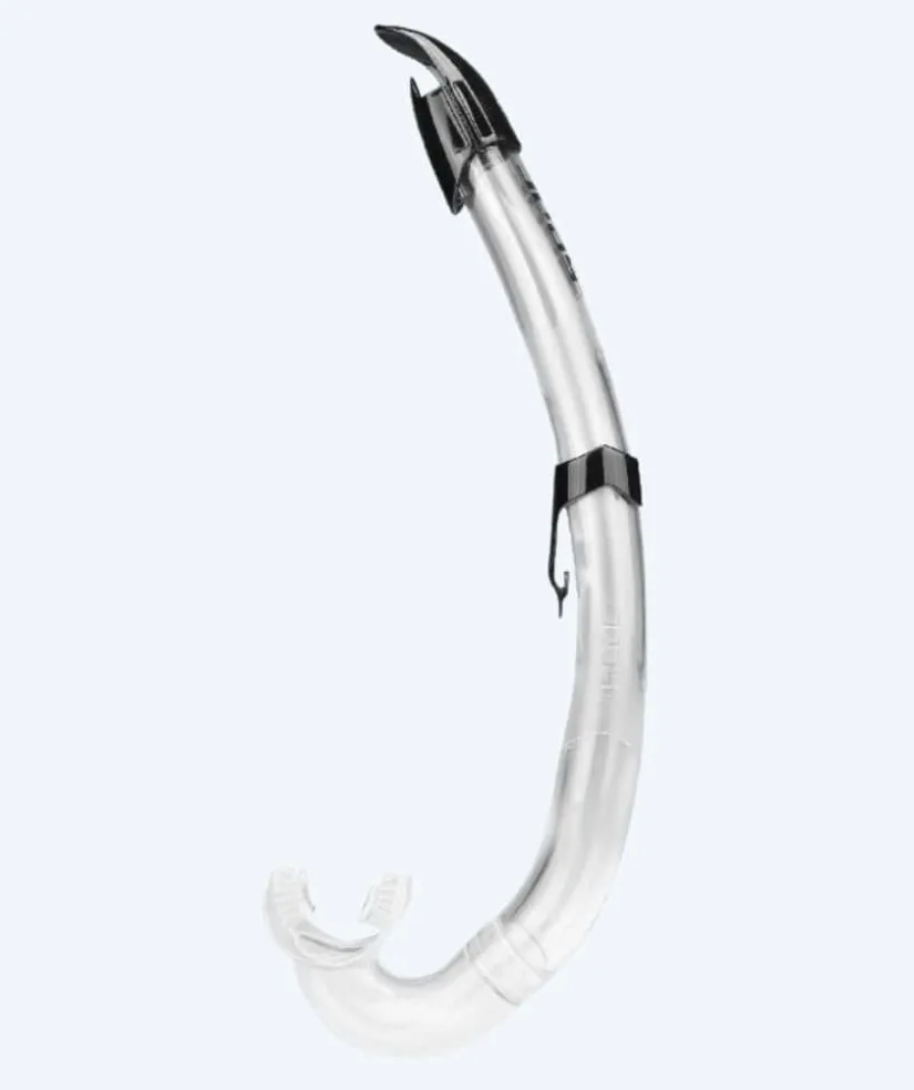 Clearance SEAC semi-dry snorkel til voksne - Flash - Klar/sort