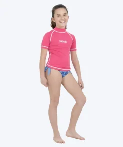 Online SEAC UV-trøje til børn - T-Sun Short - Pink/hvid