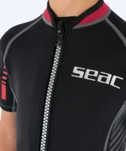 Clearance SEAC våddragt til børn - Trendy (2,5mm) - Sort/rød