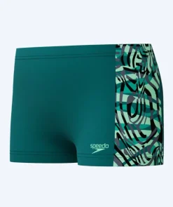 Sale Speedo aquashorts til drenge - Digital Panel - Grøn/sort