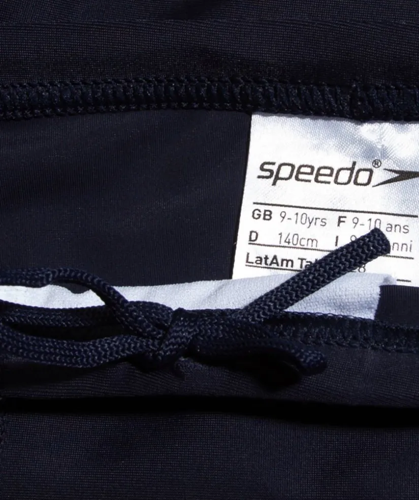 Online Speedo aquashorts til drenge - Plastisol Placement - Sort/grøn