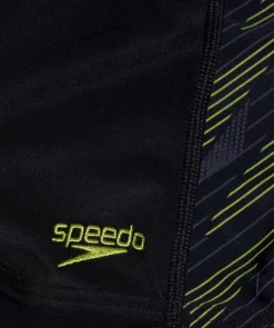 Sale Speedo aquashorts til drenge - Hyperboom Panel - Sort/gul