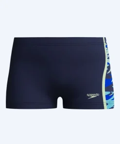 Online Speedo aquashorts til drenge - Hyperboom Splice - Mørkeblå/lyseblå