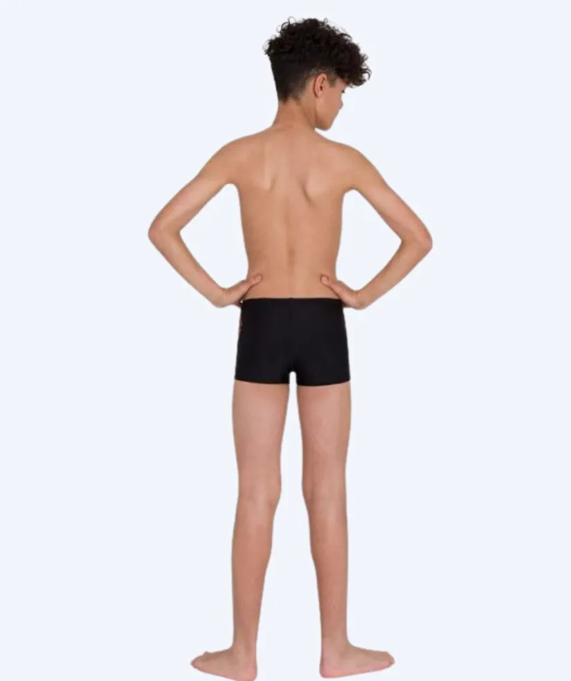 Best Speedo aquashorts til drenge - Placement Panel - Sort/gul