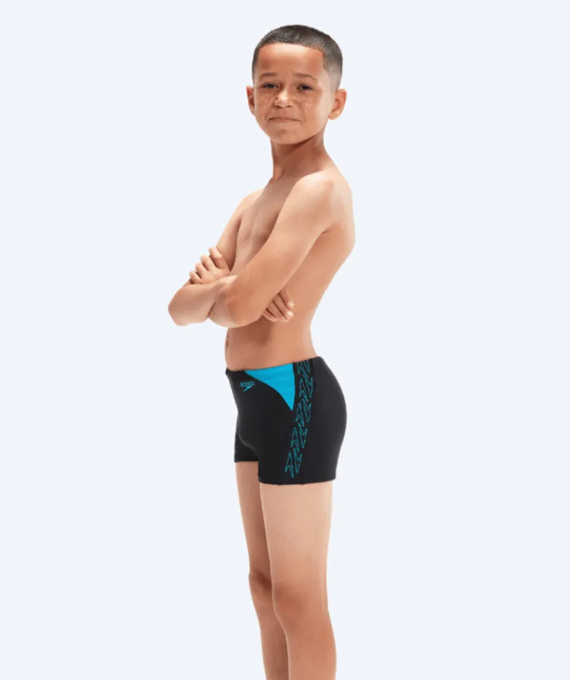 Discount Speedo aquashorts til drenge - Hyperboom Splice - Sort/blå