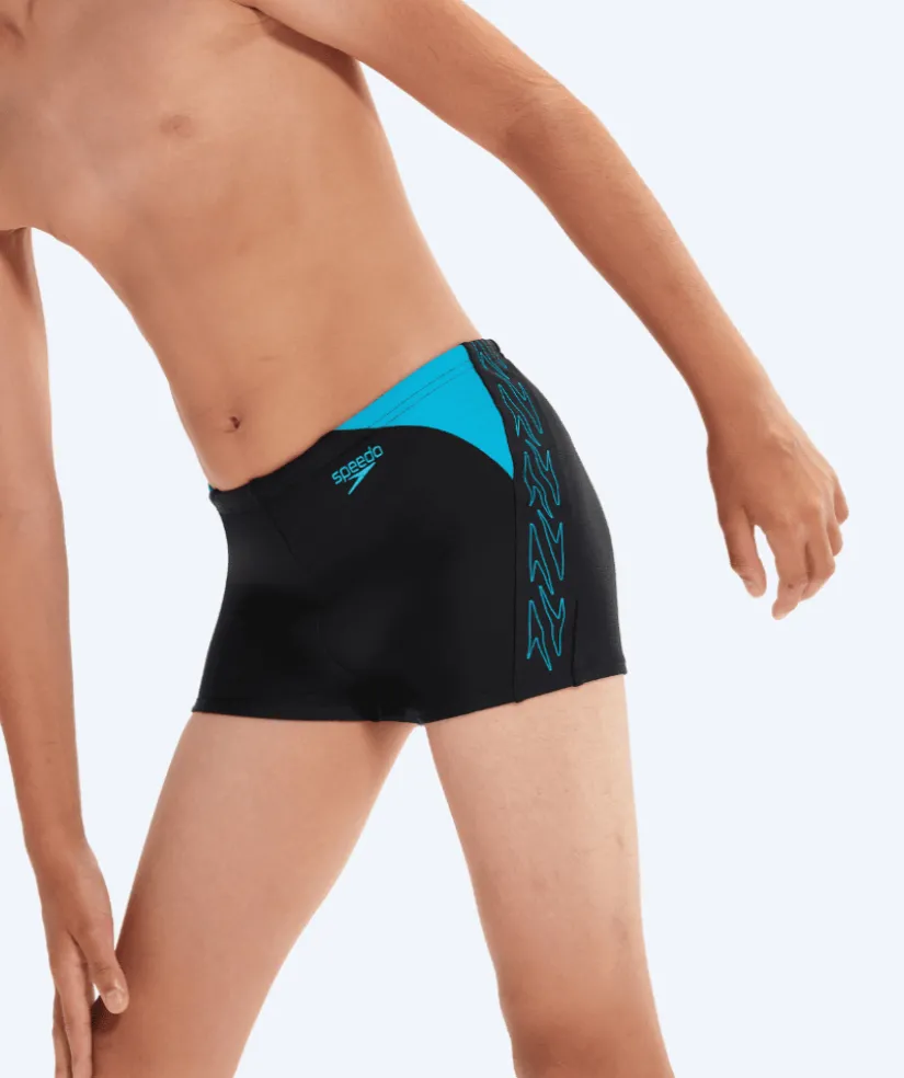Discount Speedo aquashorts til drenge - Hyperboom Splice - Sort/blå