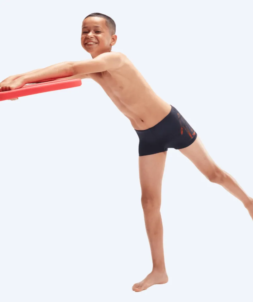 New Speedo aquashorts til drenge - Hyperboom Placement - Blå/rød