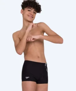 Discount Speedo aquashorts til drenge - Allover Panel - Sort/hvid